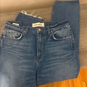 Reformation Light Blue Straight Leg Jeans